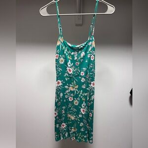 green floral sundress
